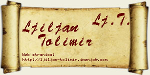 Ljiljan Tolimir vizit kartica